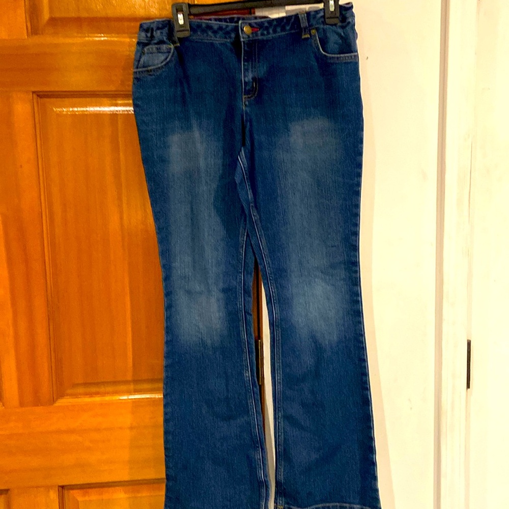 EUC! Girls size 16+, Lands End bootcut jeans with expanders or waist cinchers!